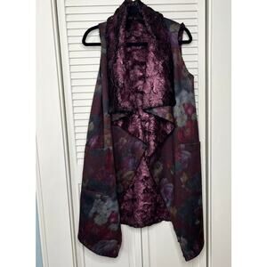 Igor Dobranic Reversible Blackberry Faux-Fur Lined Gilet - Loose Structure